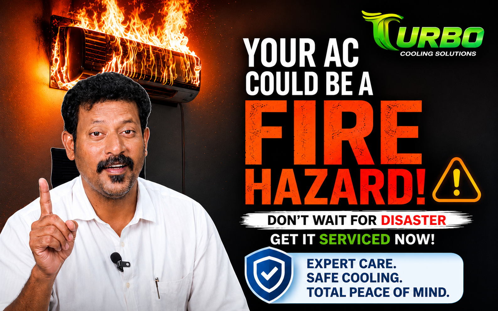 Fire Hazard AC Safety Alert